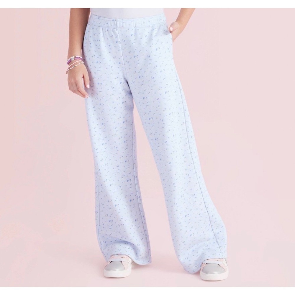 LoveShackFancy x Target Girls Esme Everblooming Rosettes Wide Leg Sweatpant SM